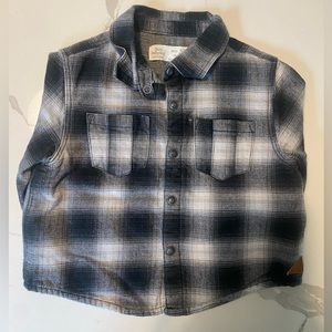 Zara baby boy cozy lined shirt, 9/12 months